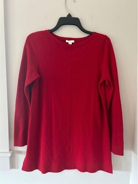 J. Jill Red Cotten Blend Tunic Sweater Women’s Size Small Petite (NWT)